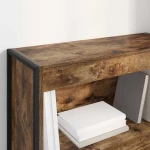 vidaXL Βιβλιοθήκη Καπνιστό Δρύς 80 x 30 x 155 εκ Επεξεργασμένο ξύλο