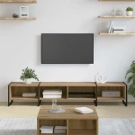 vidaXL Ντουλάπι TV Καρυδιά Χειροποίητης Εργασίας 170.5 x 36 x 30.5 εκ