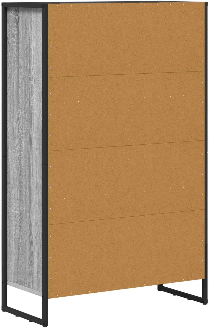 vidaXL Βιβλιοθήκη Γκρίζο Σονομα 99.5 x 30 x 108.5 εκ