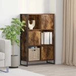 vidaXL Βιβλιοθήκη Καπνιστό Δρύς 68 x 30 x 108.5 εκ. Επεξεργασμένο ξύλο
