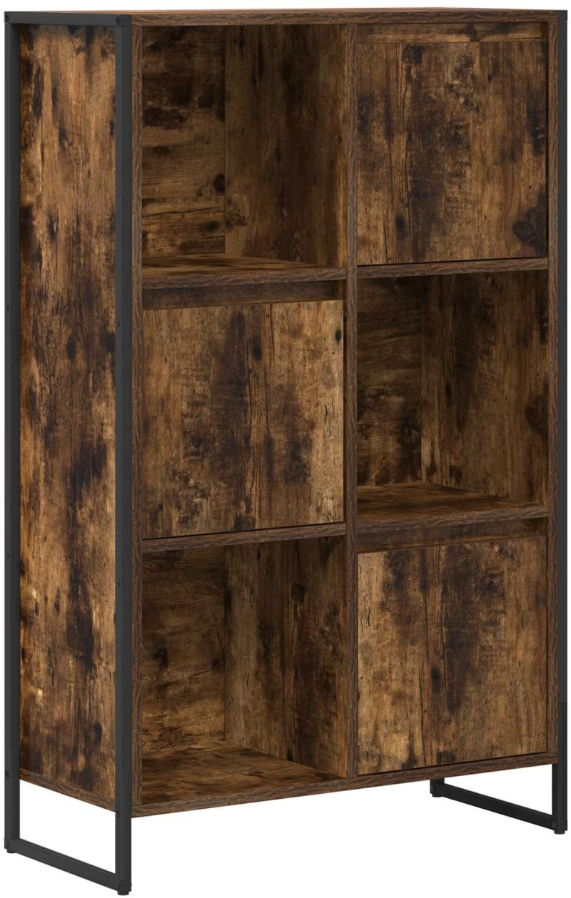 vidaXL Βιβλιοθήκη Καπνιστό Δρύς 68 x 30 x 108.5 εκ. Επεξεργασμένο ξύλο