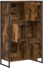 vidaXL Βιβλιοθήκη Καπνιστό Δρύς 68 x 30 x 108.5 εκ. Επεξεργασμένο ξύλο