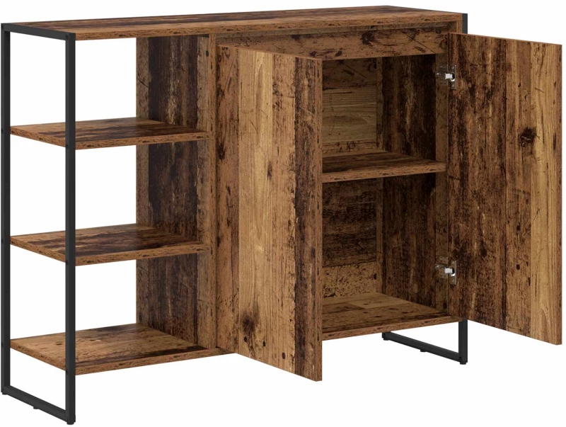 vidaXL Βοηθητικό ντουλάπι Παλιό Ξύλο 96.5 x 30 x 75 εκ