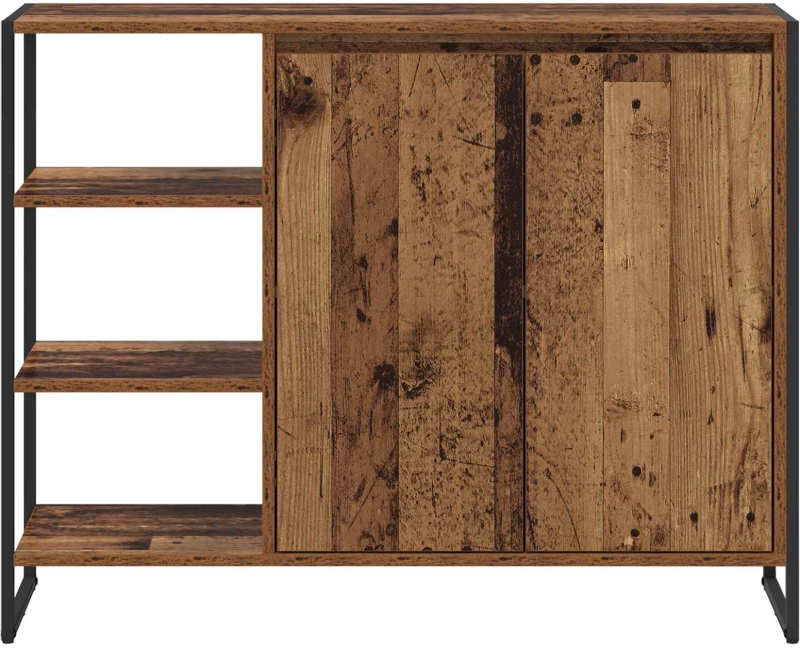 vidaXL Βοηθητικό ντουλάπι Παλιό Ξύλο 96.5 x 30 x 75 εκ