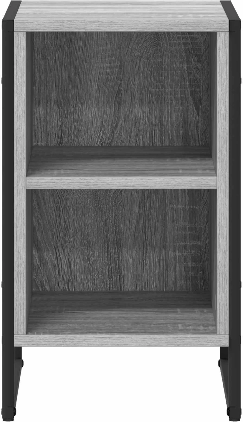vidaXL Κομοδίνο 2 pcs Γκρίζο Σονομα 39.5 x 30 x 50 εκ