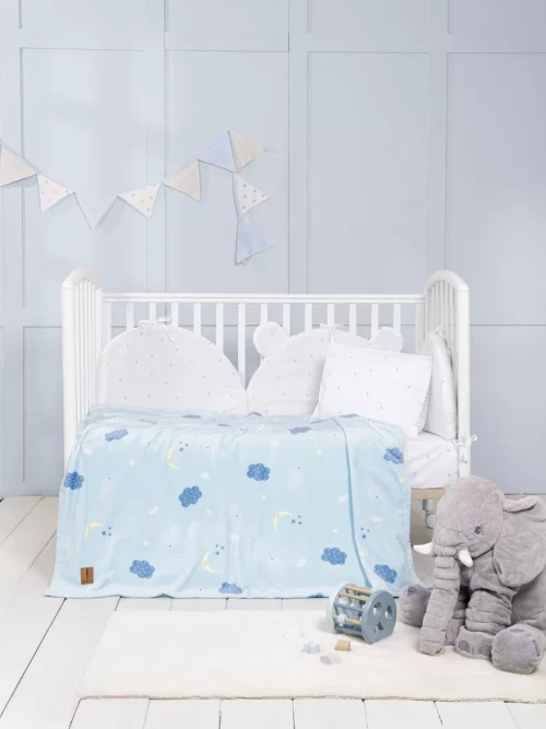 Κουβέρτα Dumbo Γαλάζιο Κούνιας 110x140