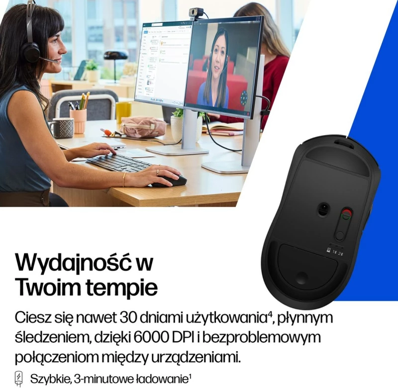 Ποντίκι HP AZ7B0AA#ABB Μαύρο