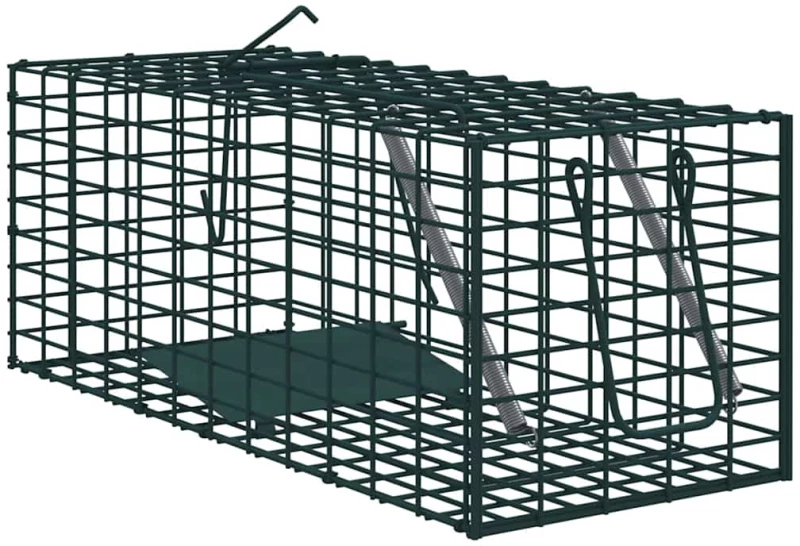 vidaXL Παγίδα Ζώων Πράσινο 31 x 13 x 12 εκ. Ατσάλι