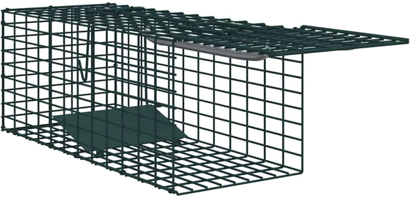 vidaXL Παγίδα Ζώων Πράσινο 31 x 13 x 12 εκ. Ατσάλι