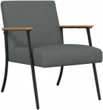 vidaXL Πολυθρόνα Σκούρο Γκρι 59 x 75 x 78 εκ ύφασμα