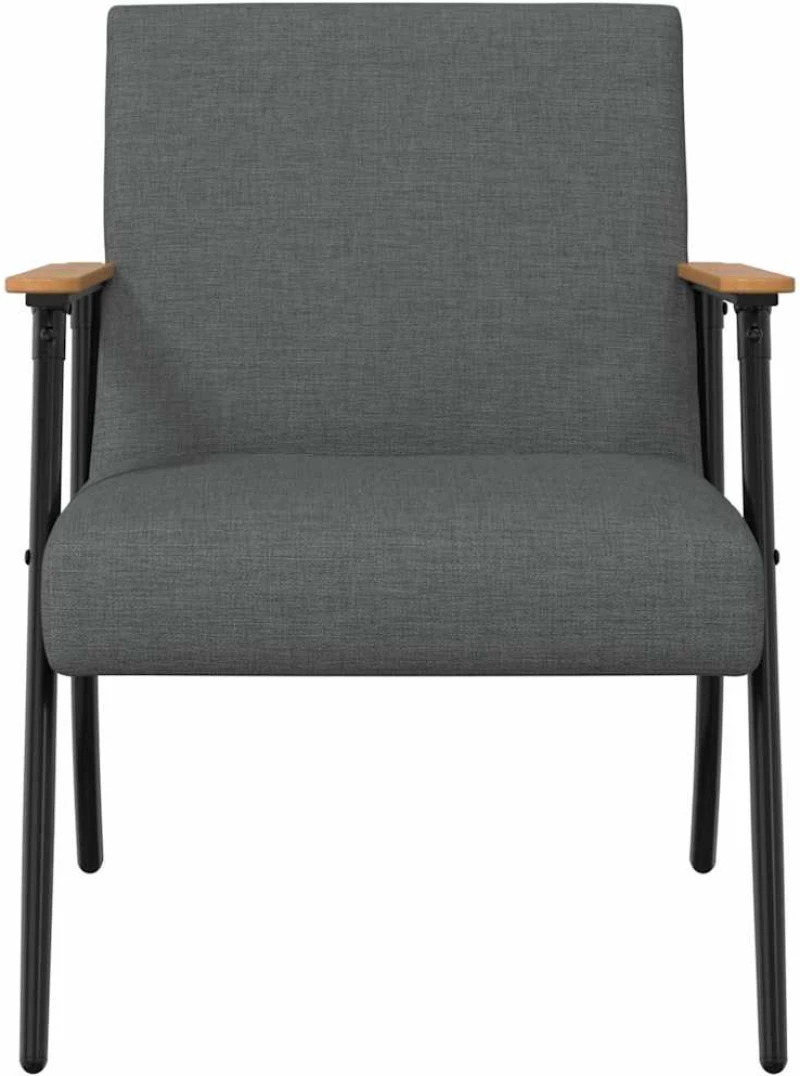 vidaXL Πολυθρόνα Σκούρο Γκρι 59 x 75 x 78 εκ ύφασμα
