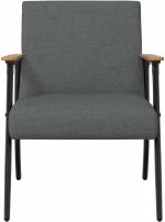 vidaXL Πολυθρόνα Σκούρο Γκρι 59 x 75 x 78 εκ ύφασμα