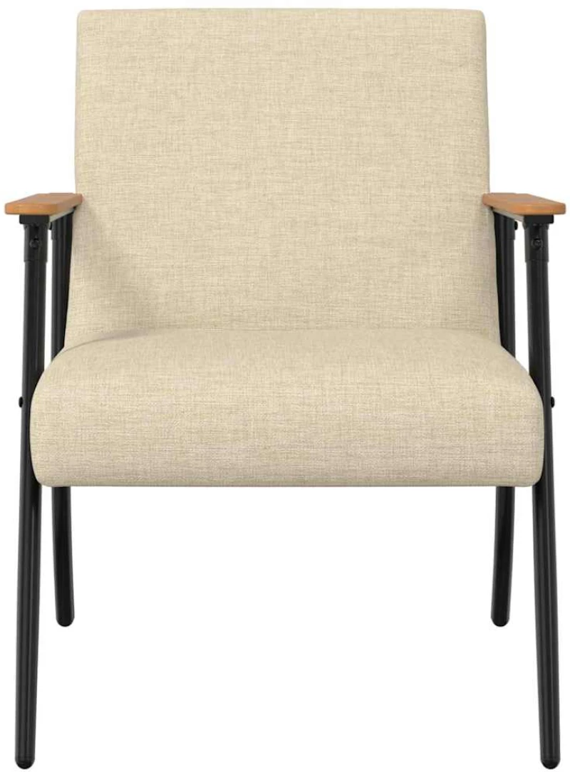 vidaXL Πολυθρόνα Κρεμ 59 x 75 x 78 εκ ύφασμα