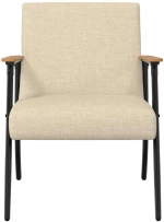 vidaXL Πολυθρόνα Κρεμ 59 x 75 x 78 εκ ύφασμα