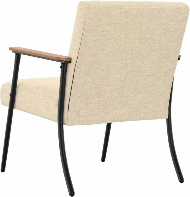 vidaXL Πολυθρόνα Κρεμ 59 x 75 x 78 εκ ύφασμα