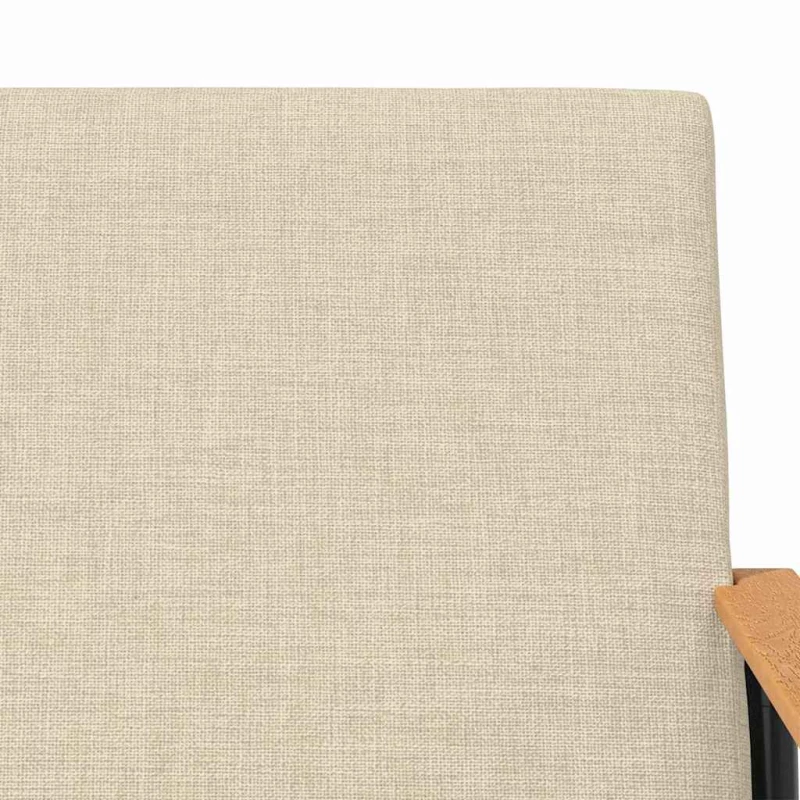 vidaXL Πολυθρόνα Κρεμ 59 x 75 x 78 εκ ύφασμα