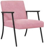 vidaXL Πολυθρόνα Ροζ 59 x 75 x 78 εκ Βελούδο