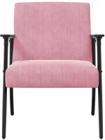 vidaXL Πολυθρόνα Ροζ 59 x 75 x 78 εκ Βελούδο