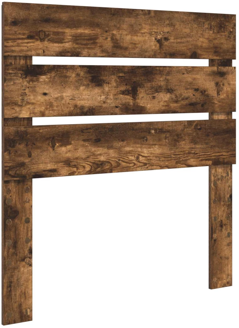 vidaXL Κρεβάτι Αποθήκης Καπνιστό Δρύς 90 x 190 cm Επεξεργασμένο ξύλο