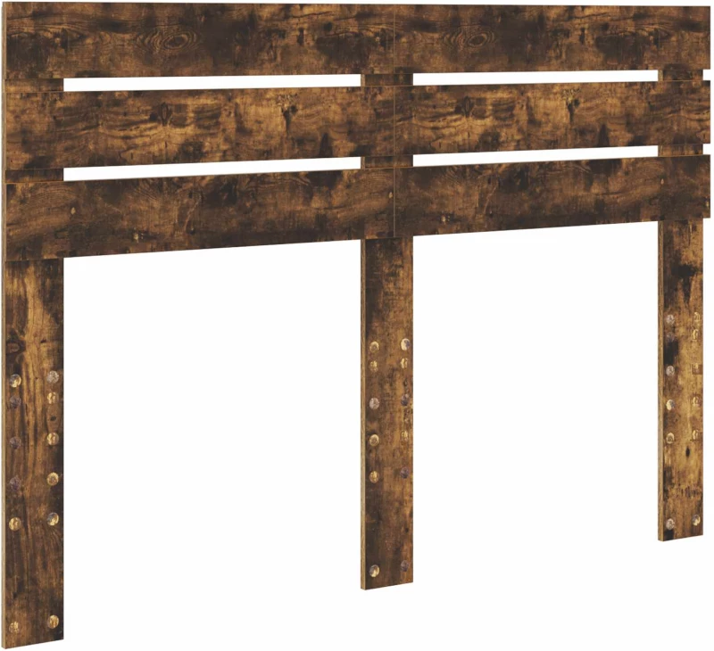 vidaXL Κρεβάτι Αποθήκης Καπνιστό Δρύς 160 x 200 cm Επεξεργασμένο ξύλο