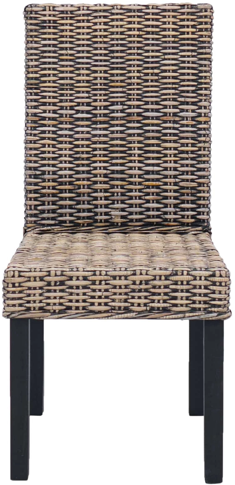 vidaXL Καρέκλα τραπεζαρίας 2 pcs Μαύρο πλύσιμο 45 x 54 x 93 εκ