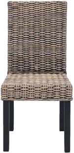 vidaXL Καρέκλα τραπεζαρίας 2 pcs Μαύρο πλύσιμο 45 x 54 x 93 εκ
