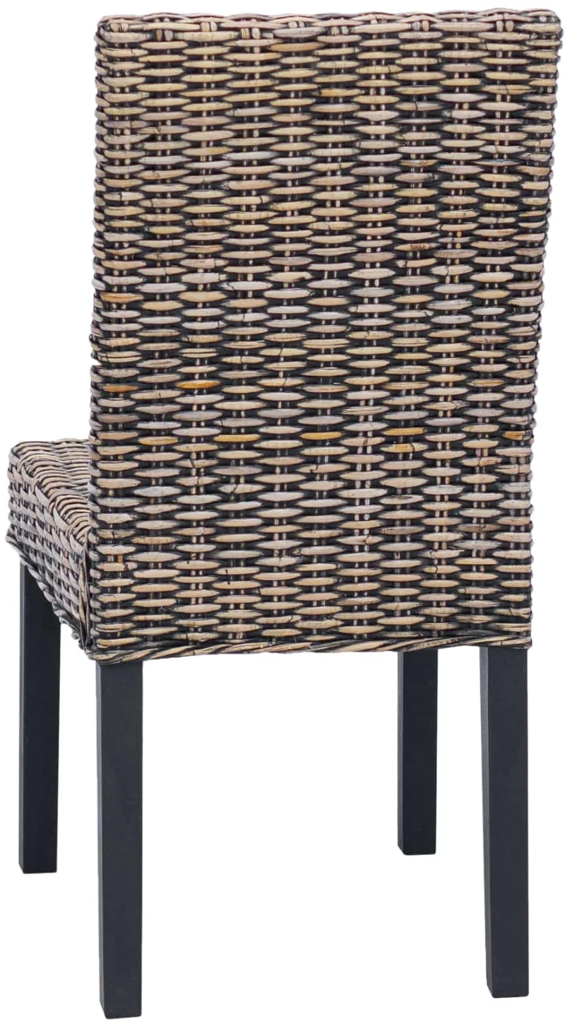 vidaXL Καρέκλα τραπεζαρίας 2 pcs Μαύρο πλύσιμο 45 x 54 x 93 εκ