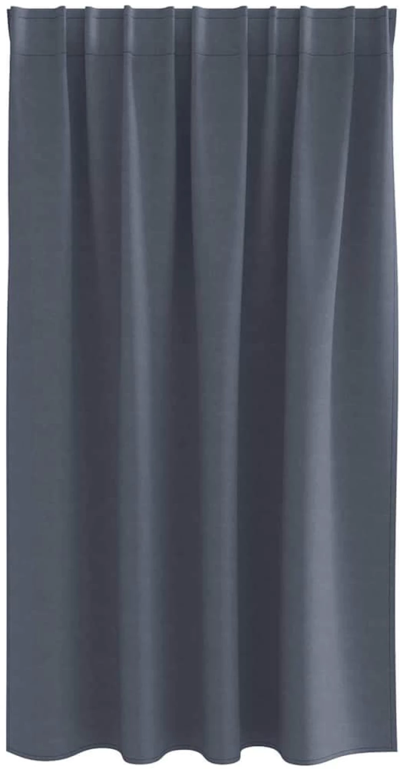 vidaXL Κουρτίνες με κουρτίνες 2 pcs Ανθρακί 140x140cm Πολυεστέρας