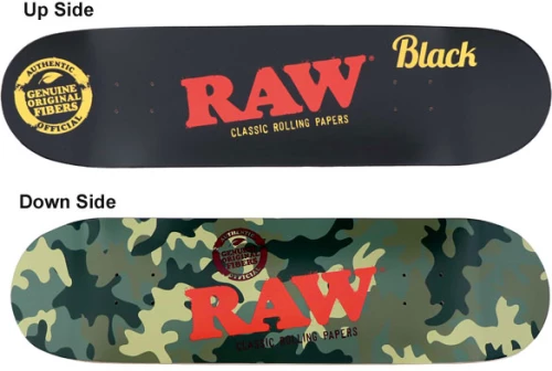Raw Σανίδα Skateboard - Camo & Black