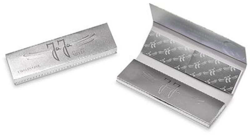 JaJa Χαρτάκια Silver NEW - King Size Slim με Τζιβάνα 32φ.