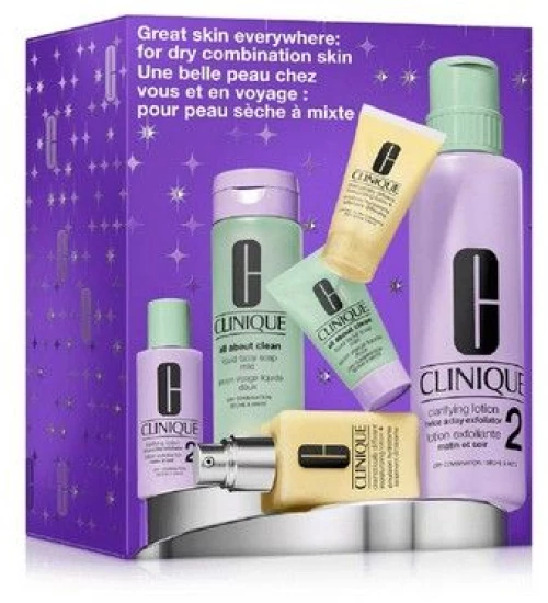 Clinique Great Skin Everywhere Set: For Dry Combination Skin