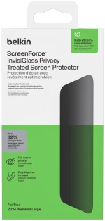 Belkin OVA158hq ScreenForce UltraGlass Anti-Microbial Screen Protection for iPhone 16 Pro Max
