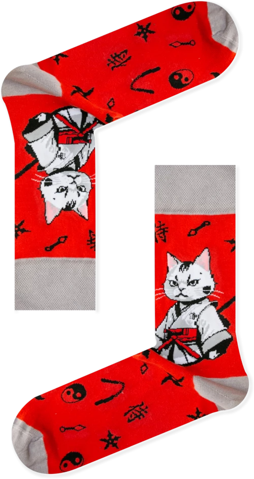 Unisex Κάλτσες Ninja Cat