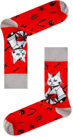 Unisex Κάλτσες Ninja Cat