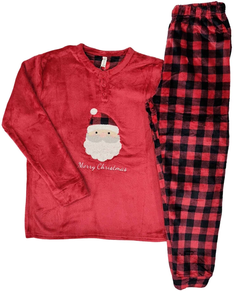 Ανδρικές Χριστουγεννιάτικες Πυτζάμες Fleece Lovelx Κόκκινο 6320
