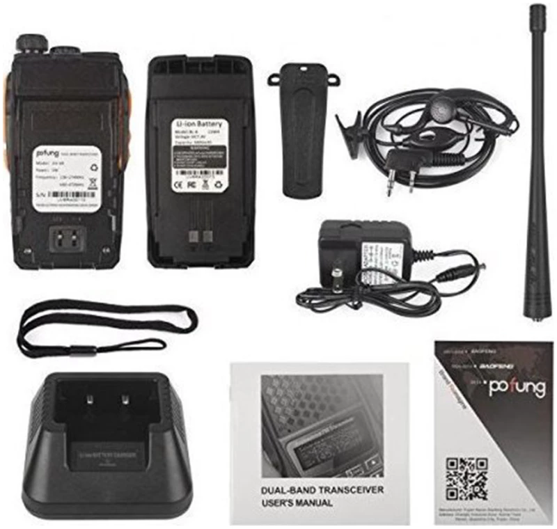 Pofung UV - 6R Portable Two-Way Radio / Φορητός Πομποδέκτης VHF/UHF