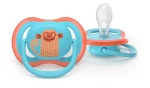 Philips Avent Πιπίλα Ultra Air, 18 μηνών+, Yellow/Blue (2 τεμάχια)