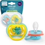 Philips Avent Πιπίλα Ultra Air, 18 μηνών+, Yellow/Blue (2 τεμάχια)