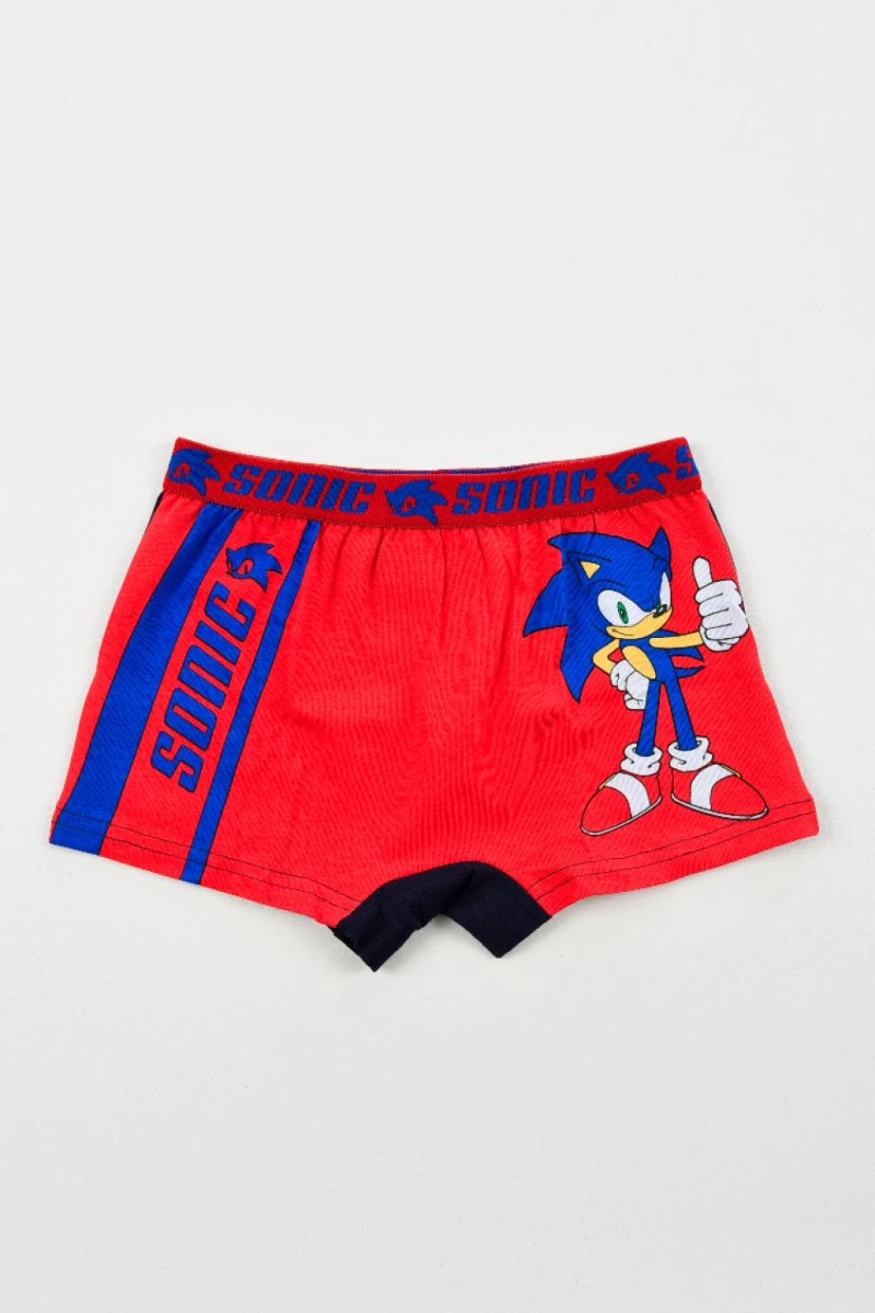 Σετ Boxer αγόρι 2 τμχ. "SONIC The Hedgehog " γαλάζιο-κόκκινο