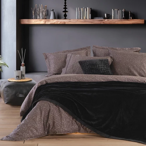 Κουβέρτα Velosso 24 Black Nef-Nef Homeware Υπέρδιπλo 230x240cm Πολυέστερ