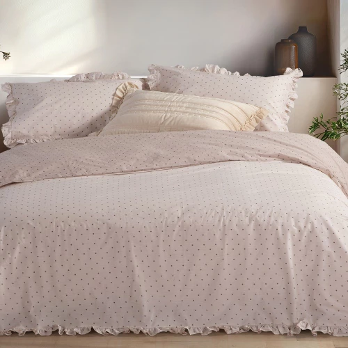 Σεντόνια Piombino (Σετ 4τμχ) Beige Nef-Nef Homeware Υπέρδιπλo 240x270cm 100% Βαμβάκι