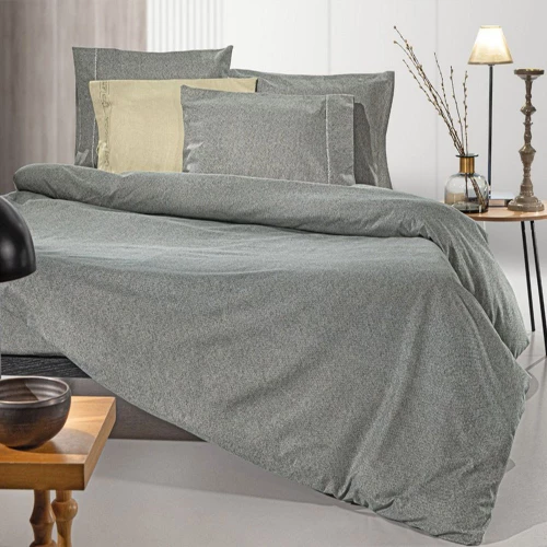 Σεντόνια Φανελένια Avanti (Σετ 3τμχ) Dark Grey Guy Laroche Ημίδιπλο 170x265cm 100% Βαμβάκι