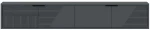 Έπιπλο Τηλεόρασης Επιτοίχιο Parla 327ODS1315 180x30x30cm Anthracite