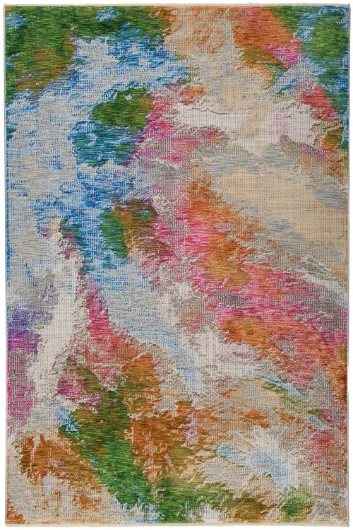 Χαλί Sonoro KI01B Grey-Orange Βιοκαρπέτ 140X200cm