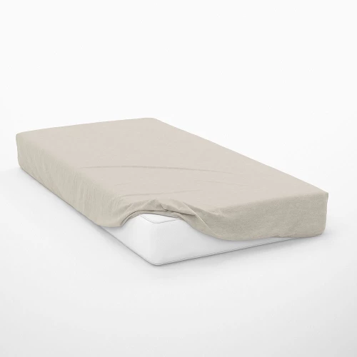 Σεντόνι Exotic Line Με Λάστιχο Beige DimCol Υπέρδιπλo 160x230cm 100% Βαμβάκι