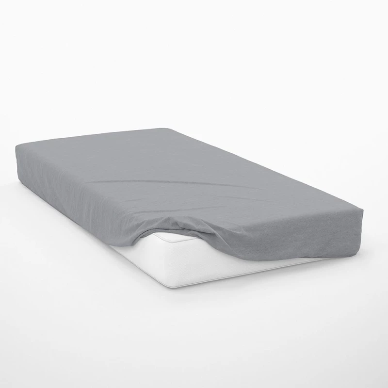 Σεντόνι Exotic Line Με Λάστιχο Grey DimCol Υπέρδιπλo 160x230cm 100% Βαμβάκι