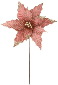 Λουλούδι - Κλαδί Αλεξανδρινό Με Glitter 99-17971 Φ32x50cm Apple Marhome