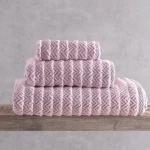 Πετσέτα Thiva Powder Ρυθμός Προσώπου 50x90cm 100% Βαμβάκι