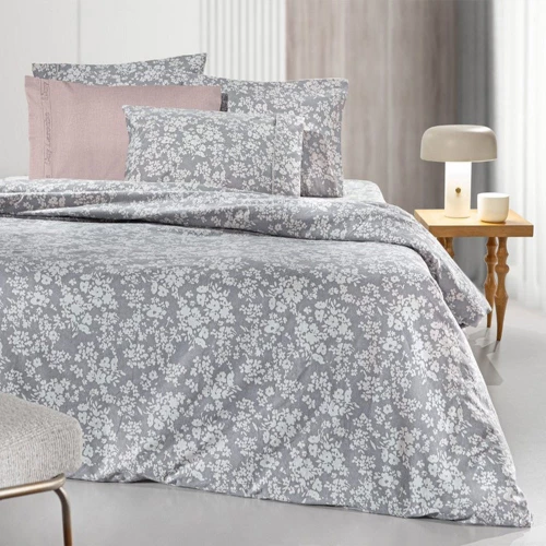 Σεντόνια Φανελένια Odet (Σετ 4τμχ) Grey Guy Laroche King Size 270x265cm 100% Βαμβάκι