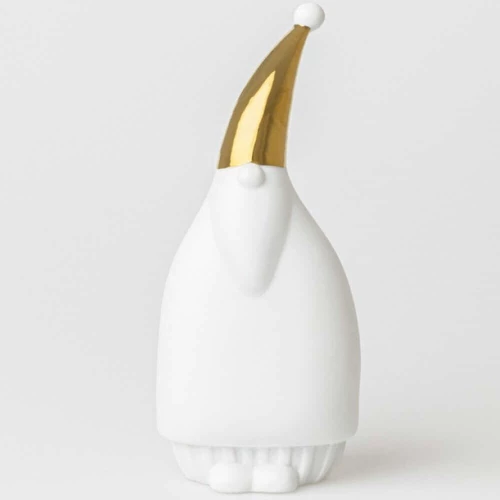 Χριστουγεννιάτικη Διακοσμητική Φιγούρα Santa Claus RD0092466 8,5x23x6cm White-Gold Raeder